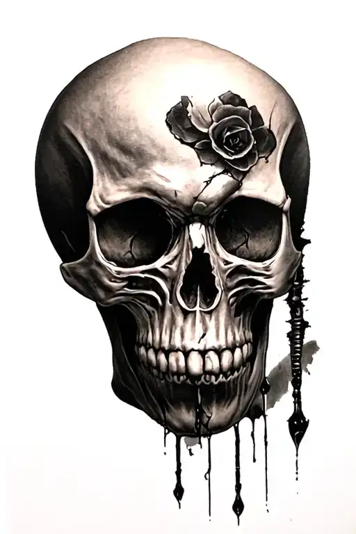 Only Half Dead Skull