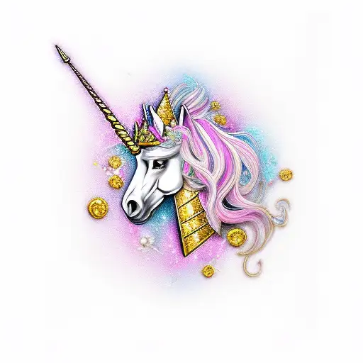 Princess Warrior Pink Unicorn Hard Gold Blood Butterfly
