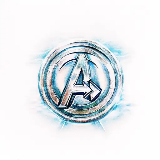 Avengers Symbol Made Up Of Power Stones
