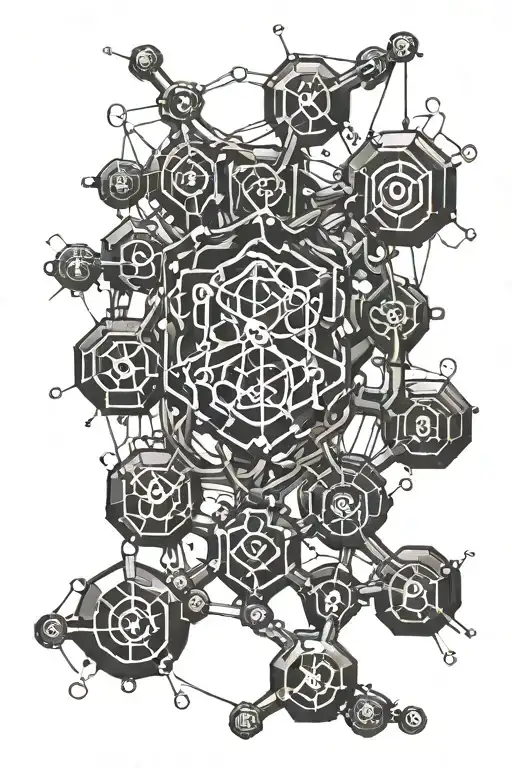 Dopamine Chemical Structure Intertwined With The Sadomasochism Symbol