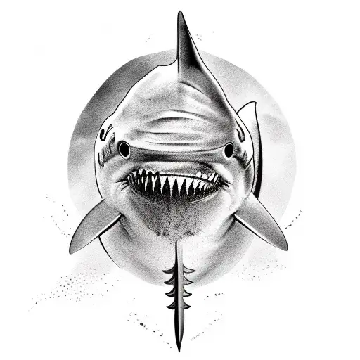 Hard-hat Diver Fighting Shark With Knife