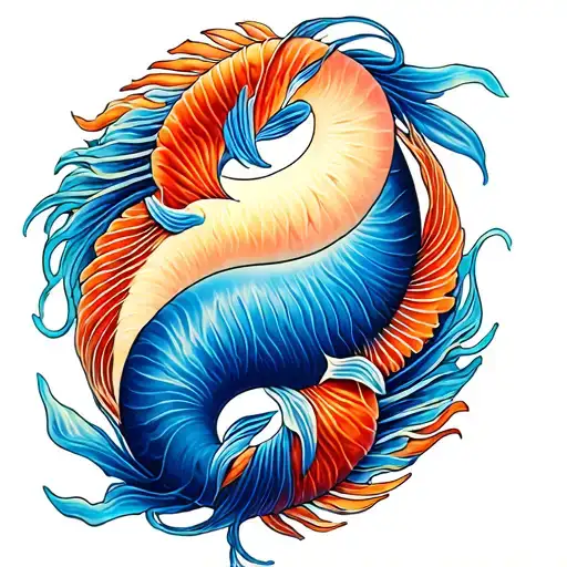 Pisces Fish Ying Yang
