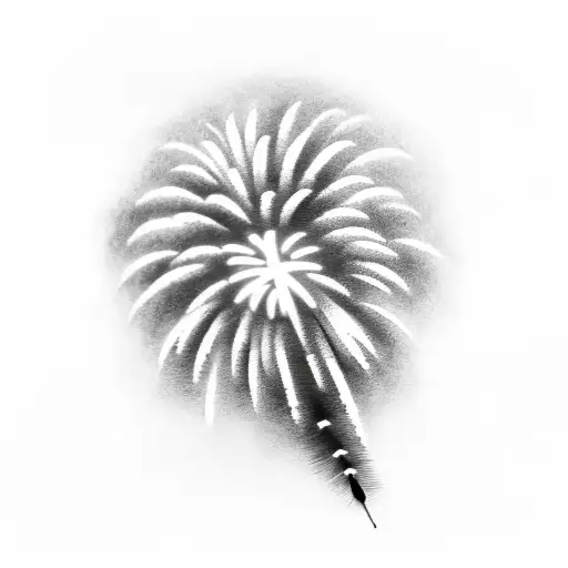 Fireworks Black And White