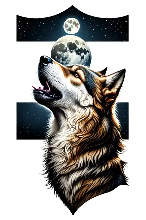 Wolf Howling At The Moon