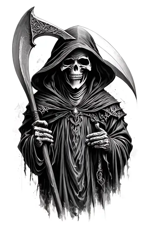 Grim Reaper With Scythe