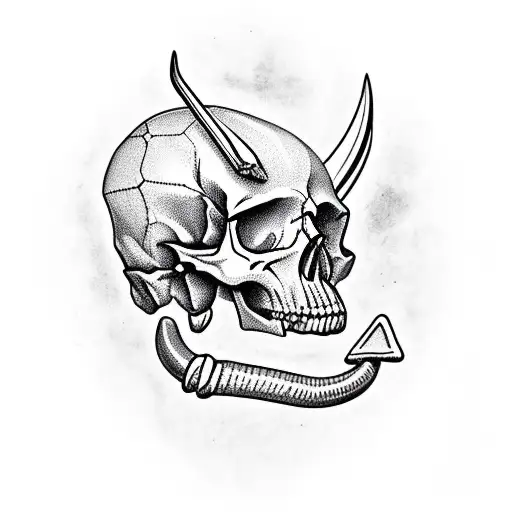 Skull With Sagittarius