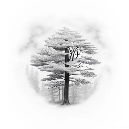 Forest With A Long Bridge