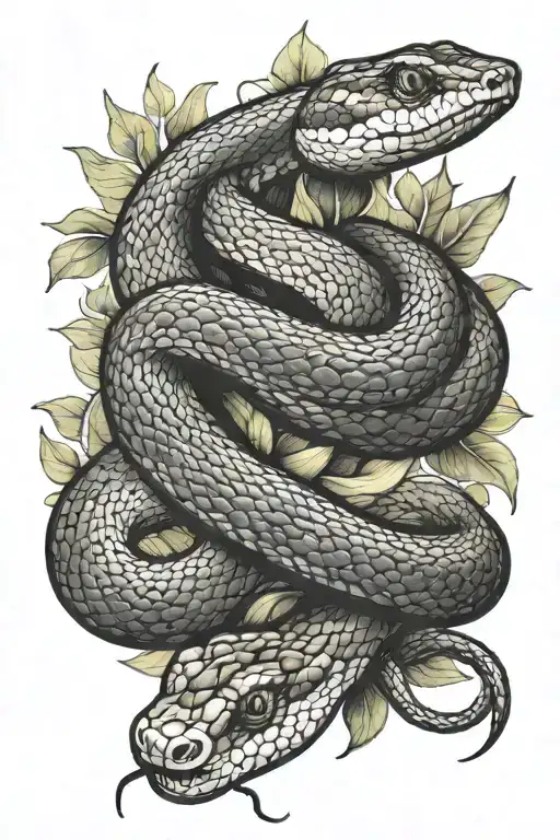 Snake Around Forearm Tattoo Design