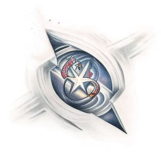 A Shooting Star With The Letter J At The Bottom