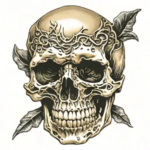 Skull With Gold Teeth
