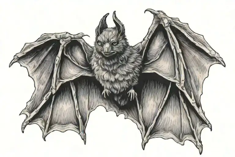 Bat Flying
