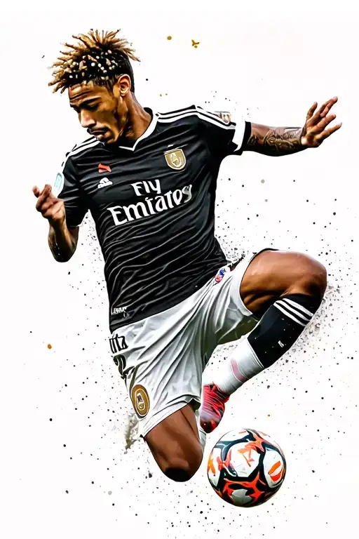 Neymar Doing A Football Trick