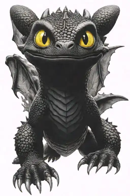 Final Form Of Toothless From How To Train Your Dragon