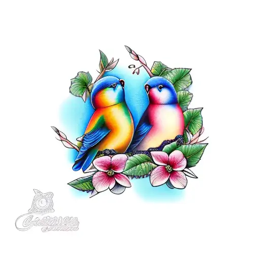 Love Bird On Dogwood