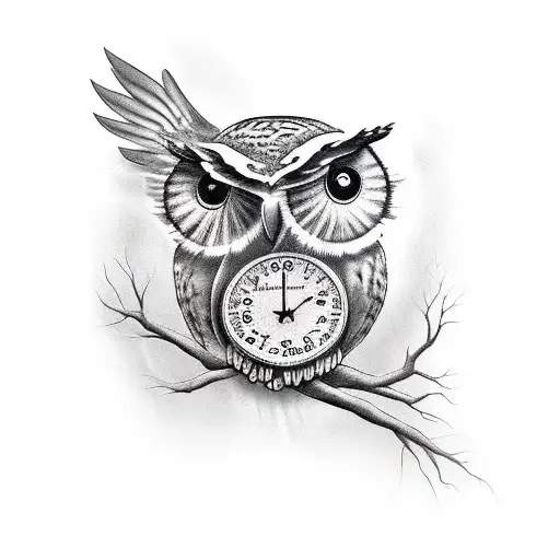 Owl Flying Out Of Book