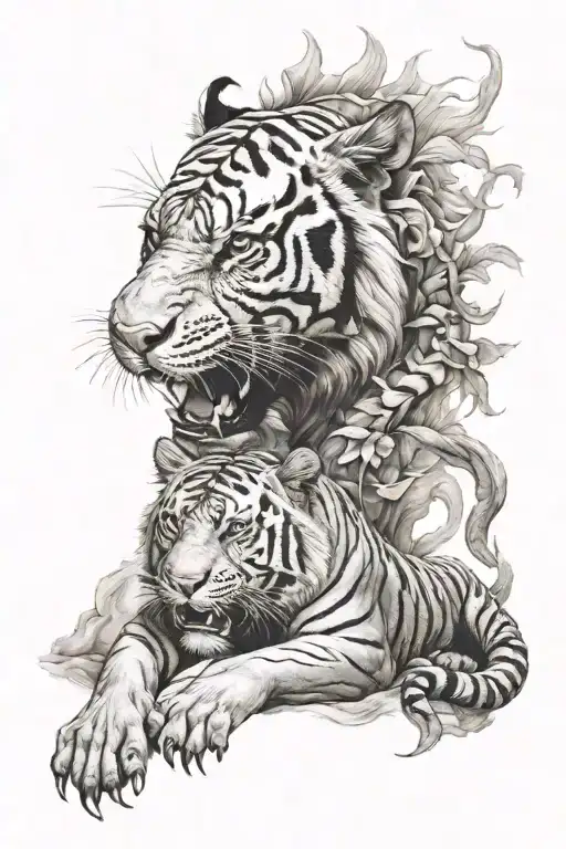 Dragon And Tiger Emerging