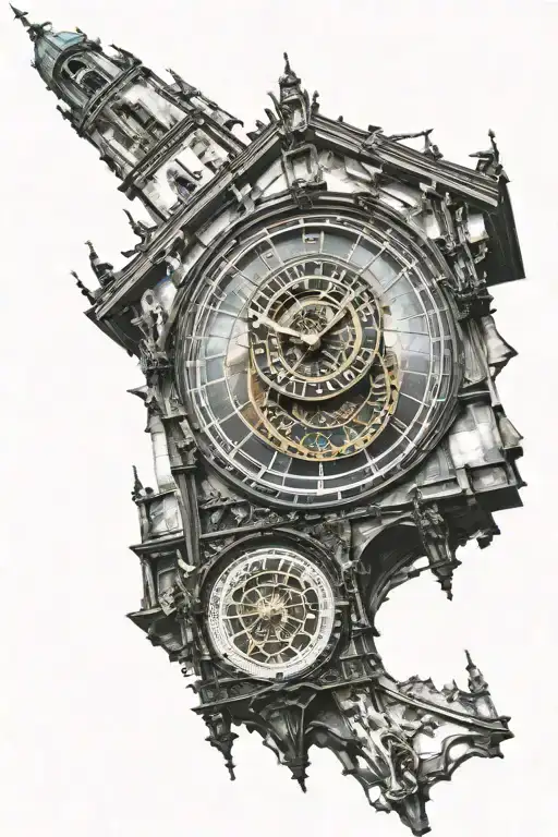 Astronomical Clock Prague Tower Surrounded