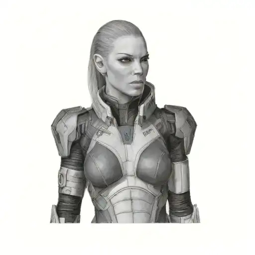 A Female Character From Mass Effect