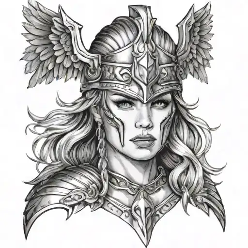 Valkyrie Woman Face