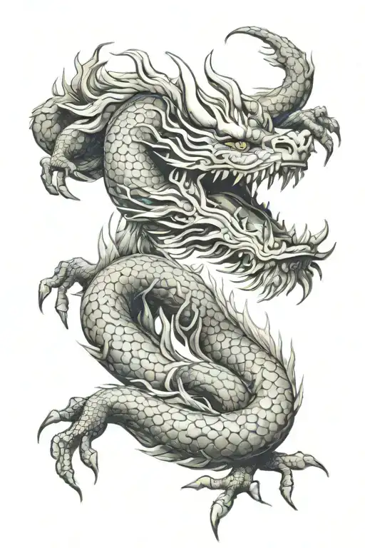 Chinese Dragon On Sleeve