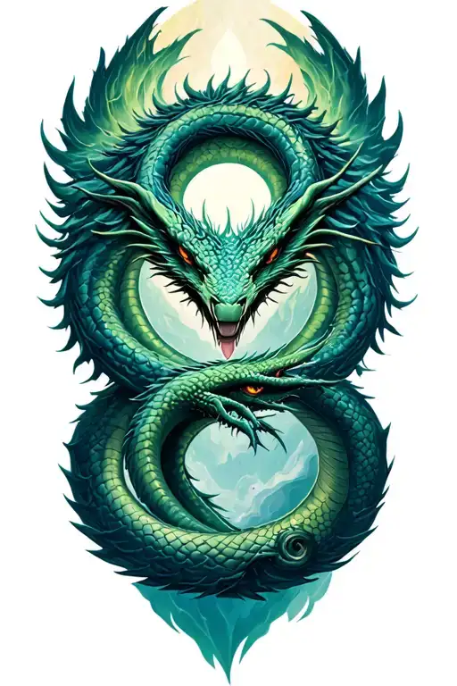 Jormungandr Circle Yggdrasil
