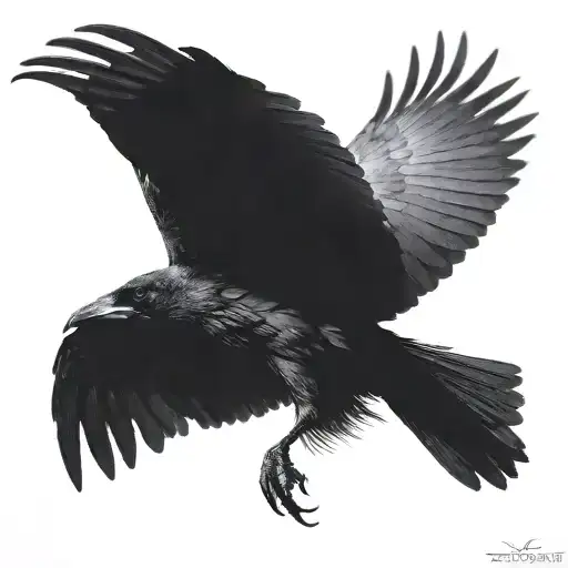 Crow Flying For Chest Shoulder