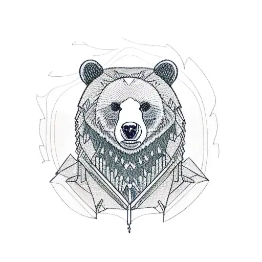 A Bear Representing A Mountain