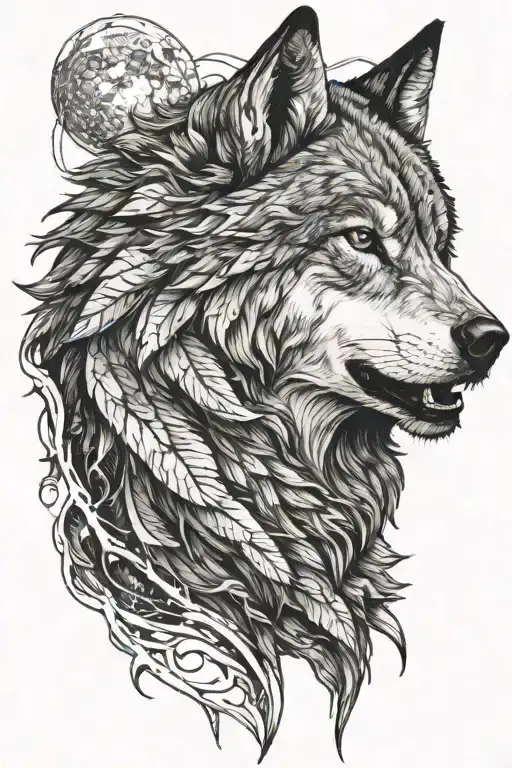 Stoic Lone Wolf Howling