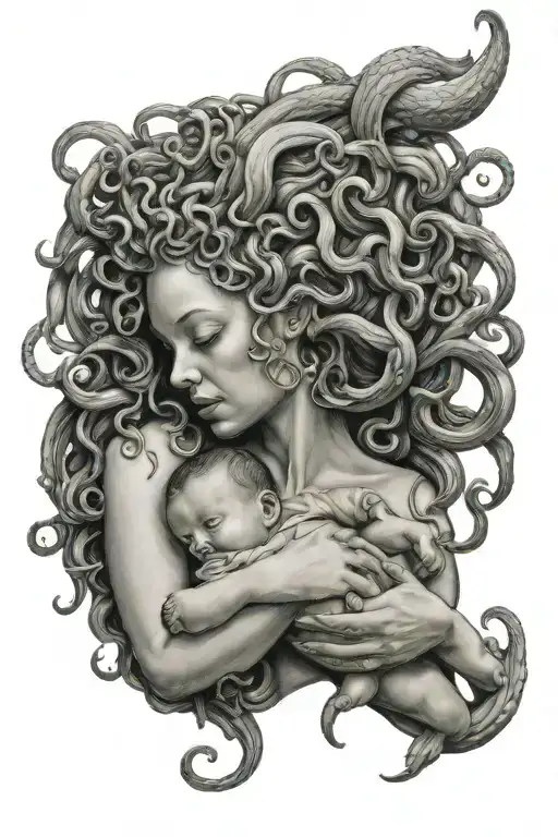 Medusa Breastfeeding A Baby
