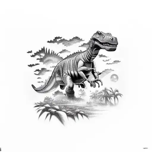 Dinosaur Ride In Bike