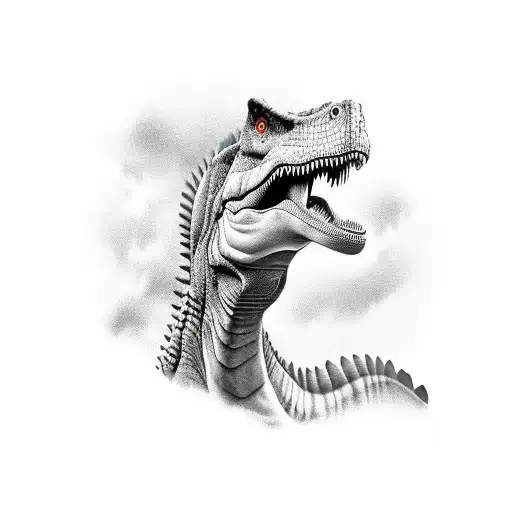 Dinosaur Masturbating