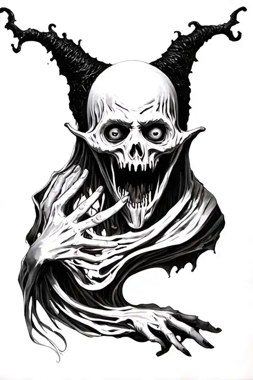 I Want Tatto Like A Ghost Rakshash And Look Scary