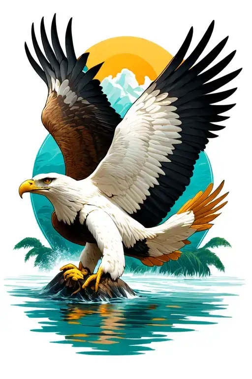 River Born Nirvana's Bird Flying Eagle