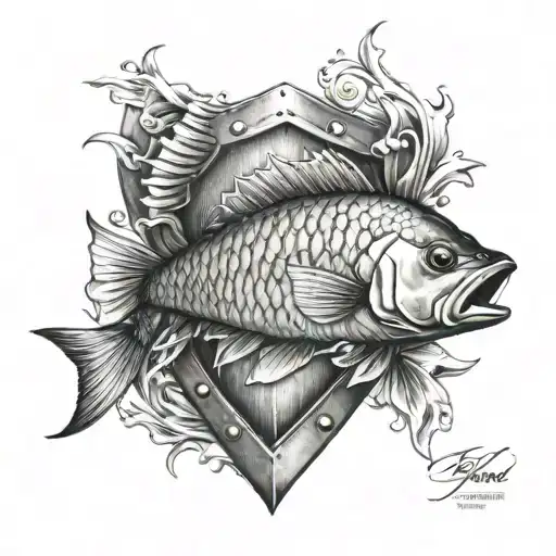 Shield With Fish