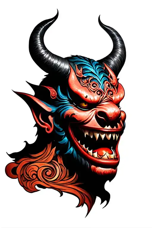 Oni Demon Mask Merged