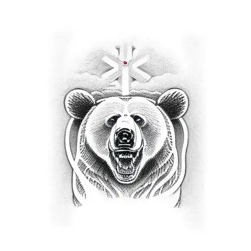 Bear With Cross