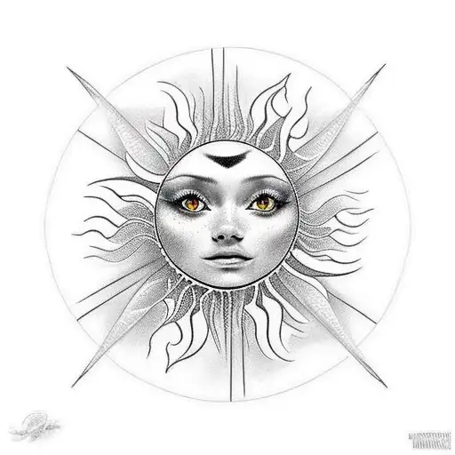 Butterfly With Sun In Background