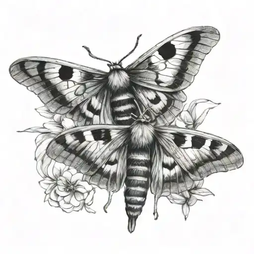 Moth And Sad Face Cross