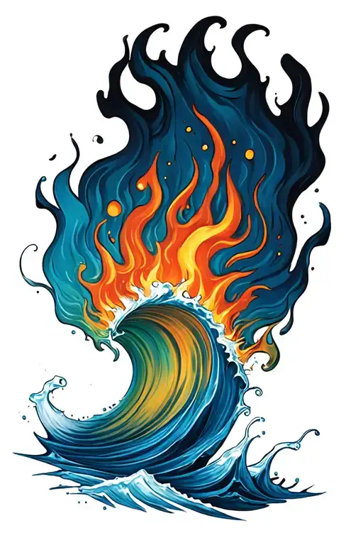 Fire And Water Waves