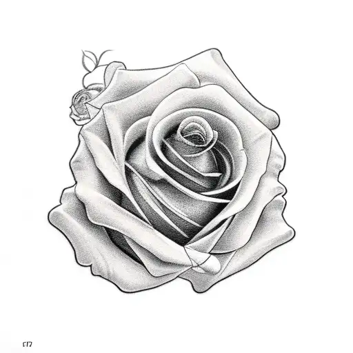 2 Roses With Clock In The Middle On Shoulder Down To Elbow