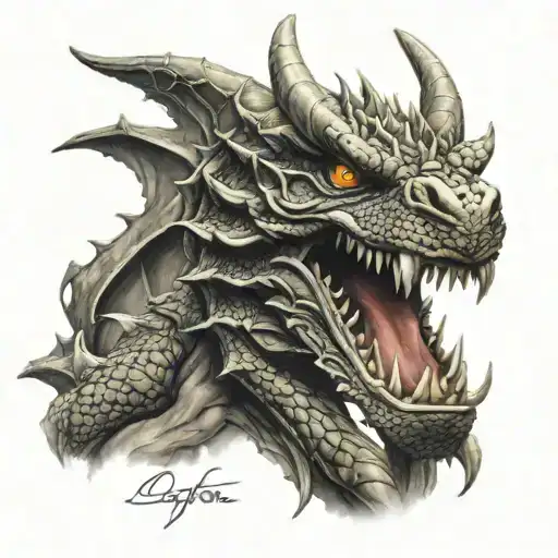 Dragon Del Caos Con Guerrero Del Caos