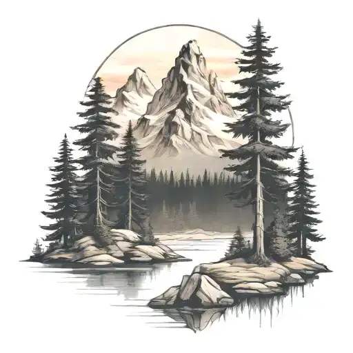 Mountain Forest Landscape