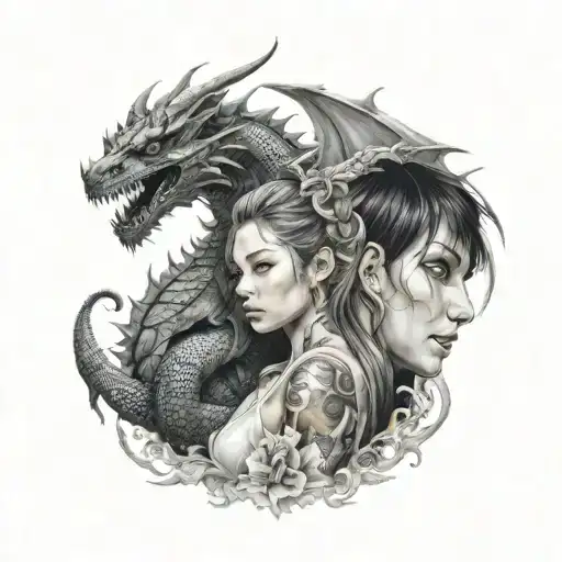 Dragon And Girl