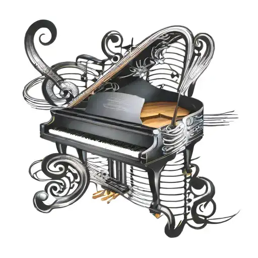 Music Heartbeat Piano Broken Musical Note Sheets