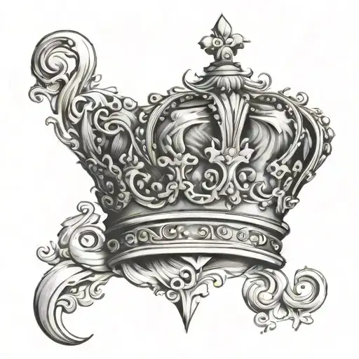 Intial R With Crown