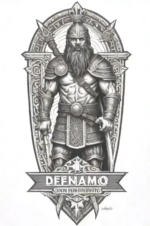 Real Madrid Viking Warrior Holding A Sign That Says Defendamos El Trono Conquistamos La Gloria