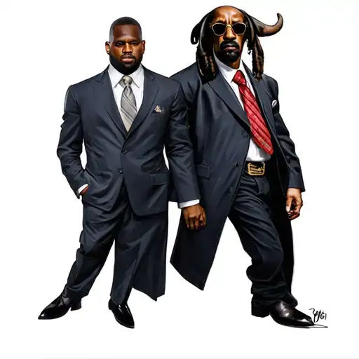 50 Cent And Snoop Dog Dresses As Businessmen With A Bullshit And Tie