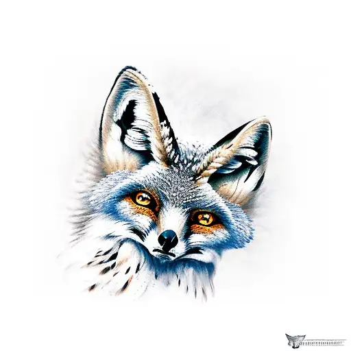 Fox And Owl In Color