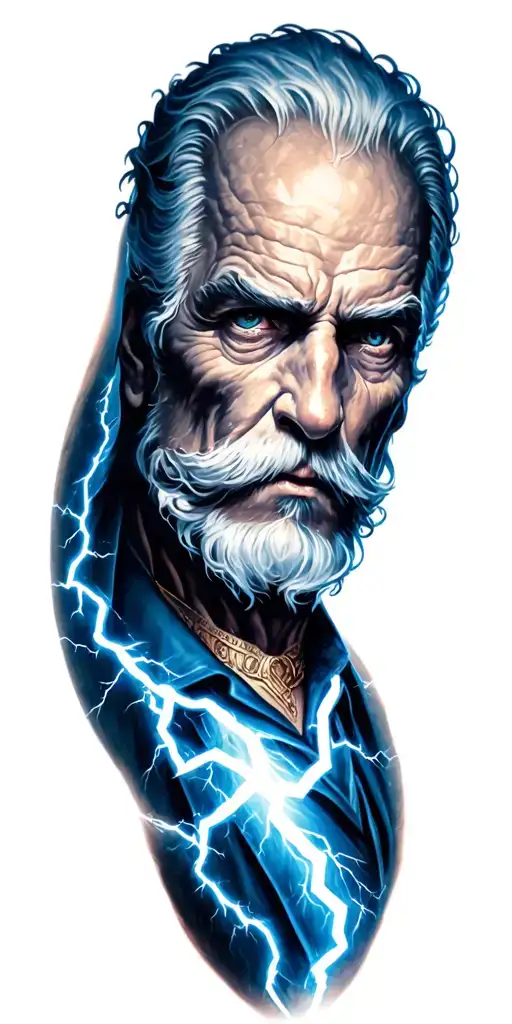 Older Zues God Of Lightning Bolt