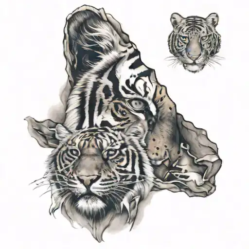 Eye Of The Tiger And Cross